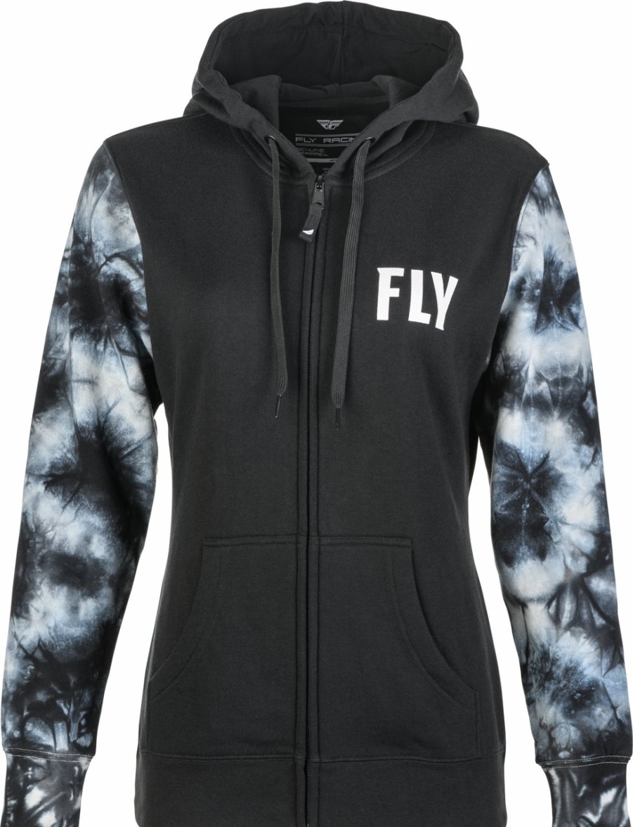 Casual FLY RACING Hoodies | Women'S Tie-Dye Zip Up Hoodie