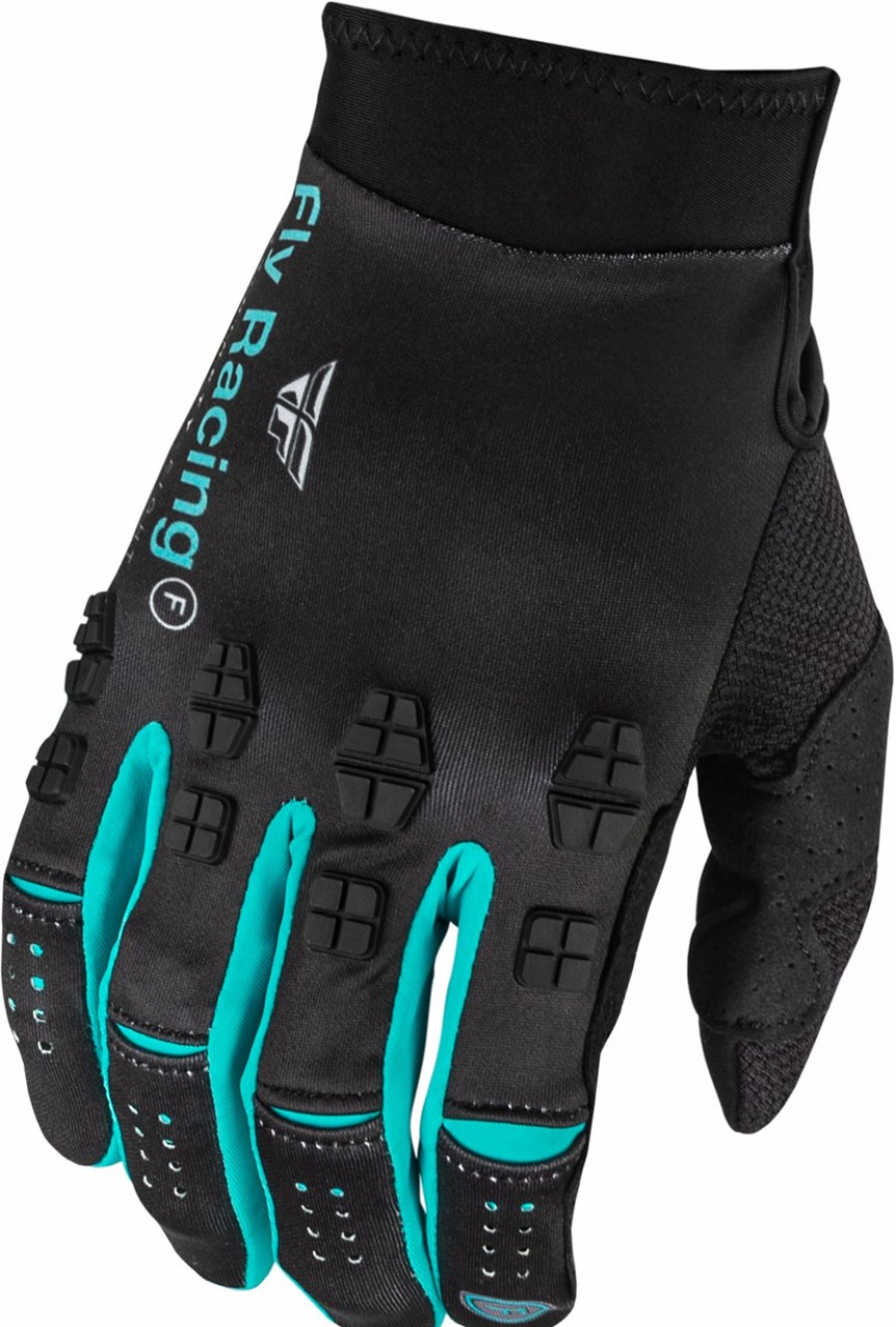 Moto FLY RACING Gloves | Evolution Dst S.E. Strobe Gloves Black/Electric Blue