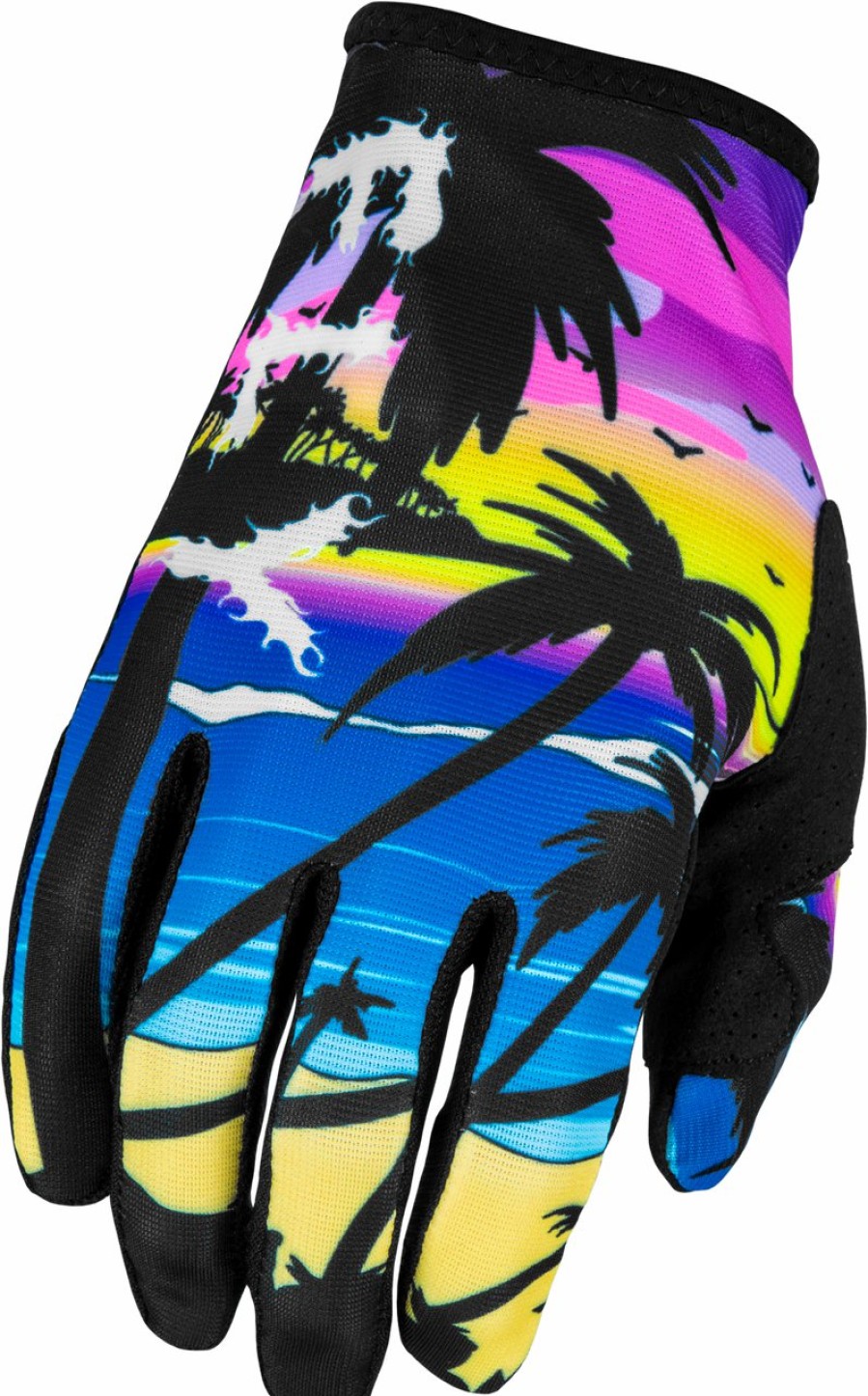 Moto FLY RACING Gloves | Youth Lite Malibu Gloves (2024) Pink/Blue/Sand