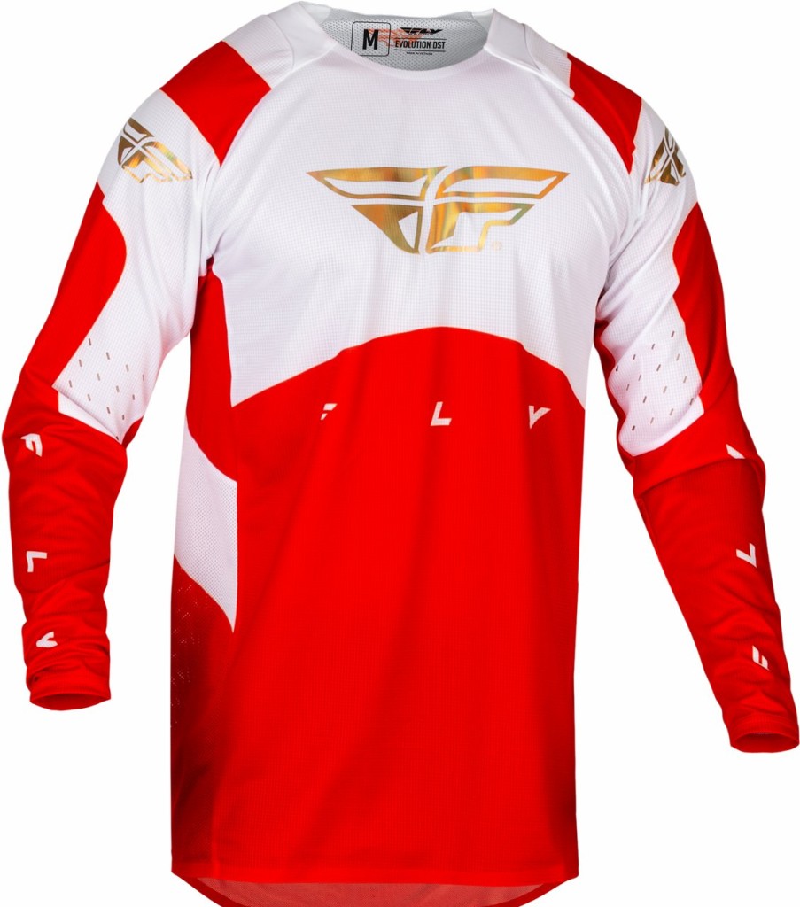 Moto FLY RACING Jerseys | Evolution Dst Le Podium Jersey (2024) Red/White/Iridium