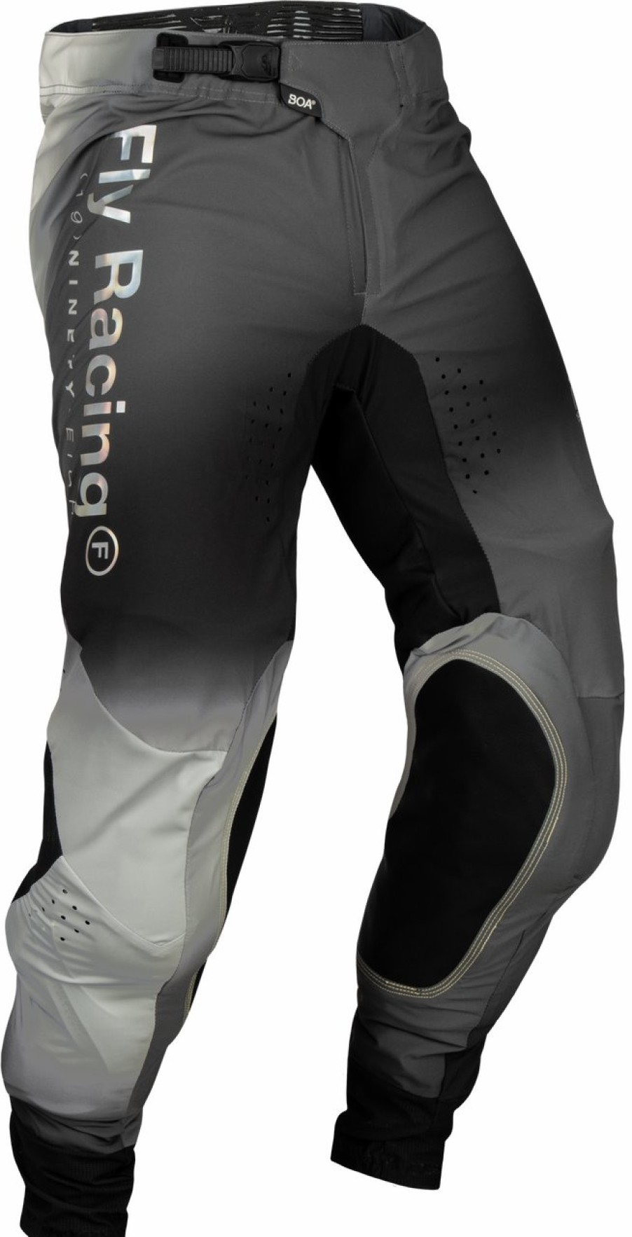 Moto FLY RACING Pants | Youth Lite S.E. Legacy Pants (2024) Light Grey/Black