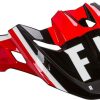 Moto|Snow FLY RACING Helmet Replacement Parts | Toxin Transfer Helmet Visor (Red/Black/White)