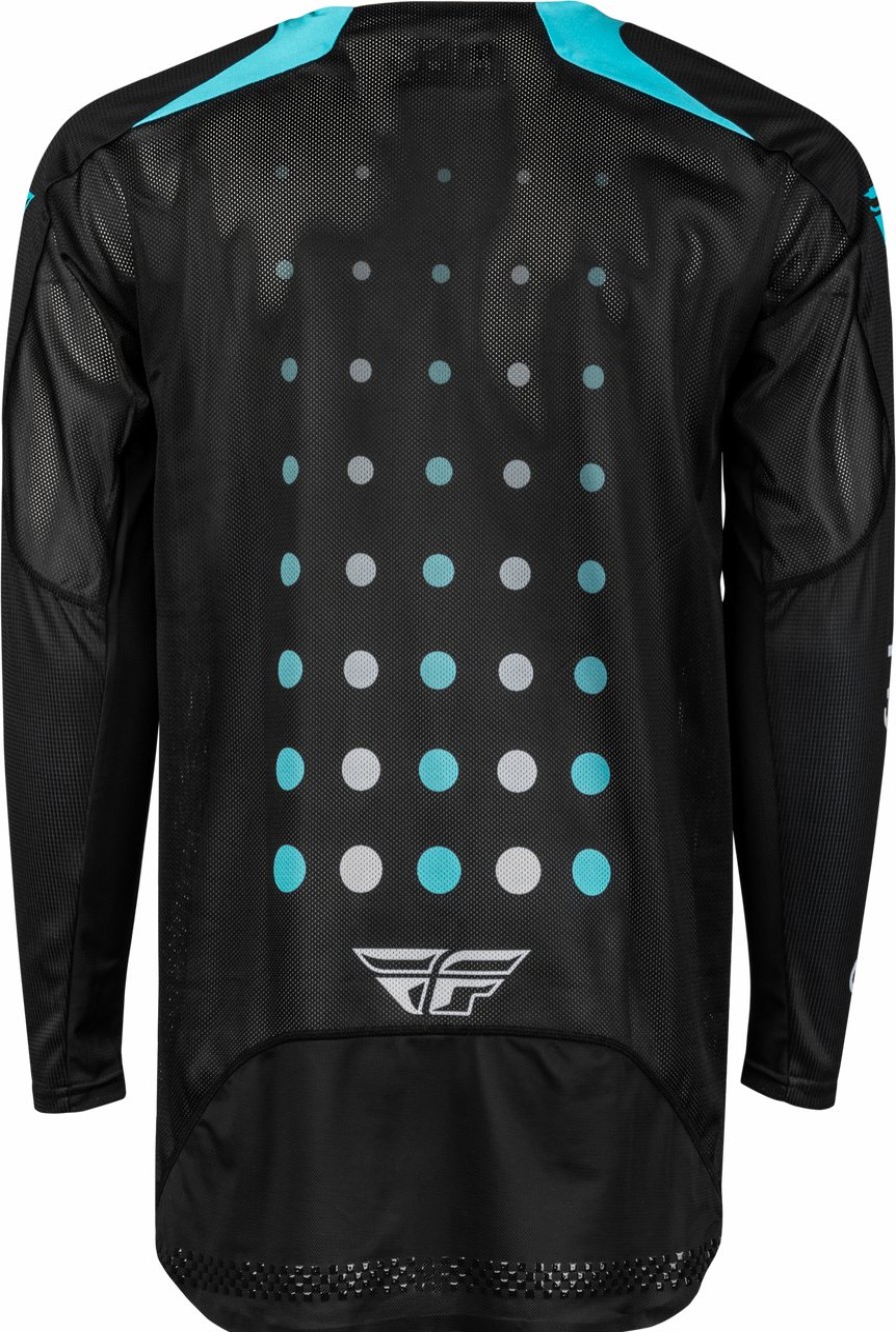 Moto FLY RACING Jerseys | Evolution Dst S.E. Strobe Jersey Black/Electric Blue