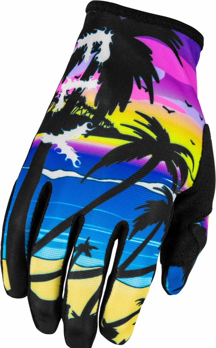 Moto FLY RACING Gloves | Lite Malibu Gloves (2024) Pink/Blue/Sand