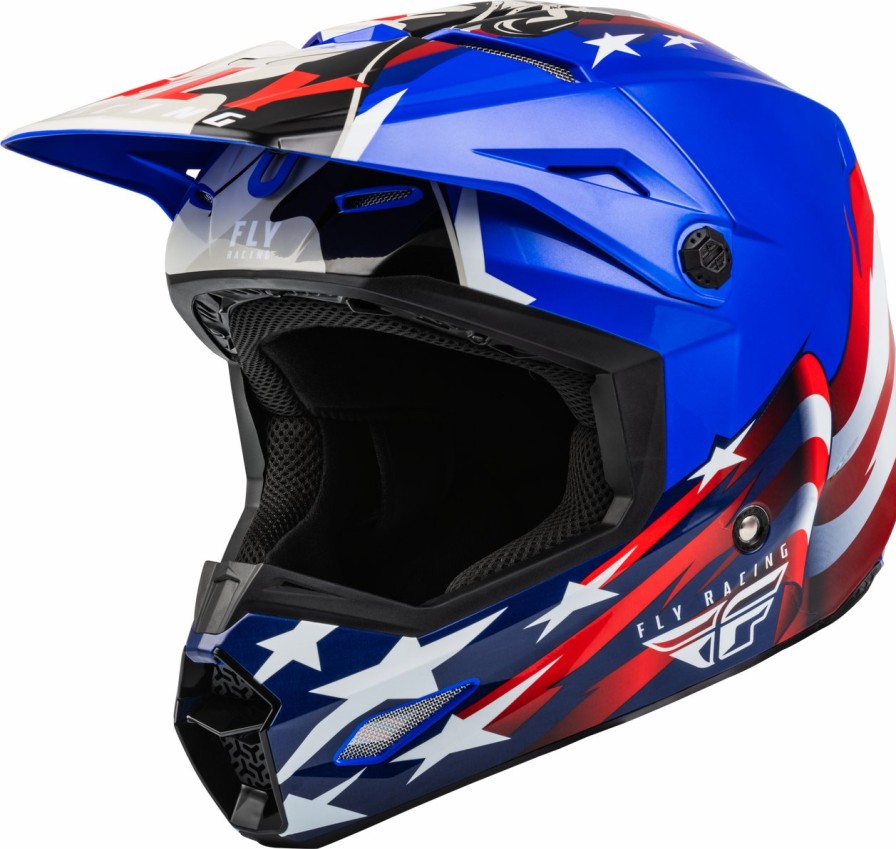 Moto FLY RACING Helmets | Kinetic Patriot Helmet